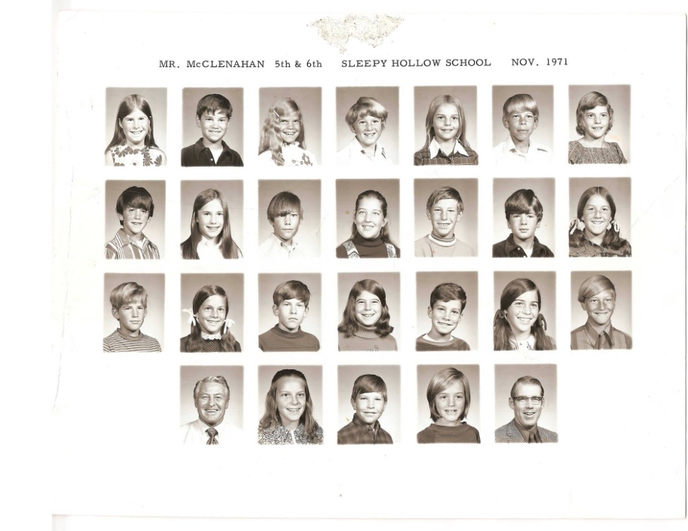 Mr. McClenahan 5th & 6th Grades Nov 1971-72