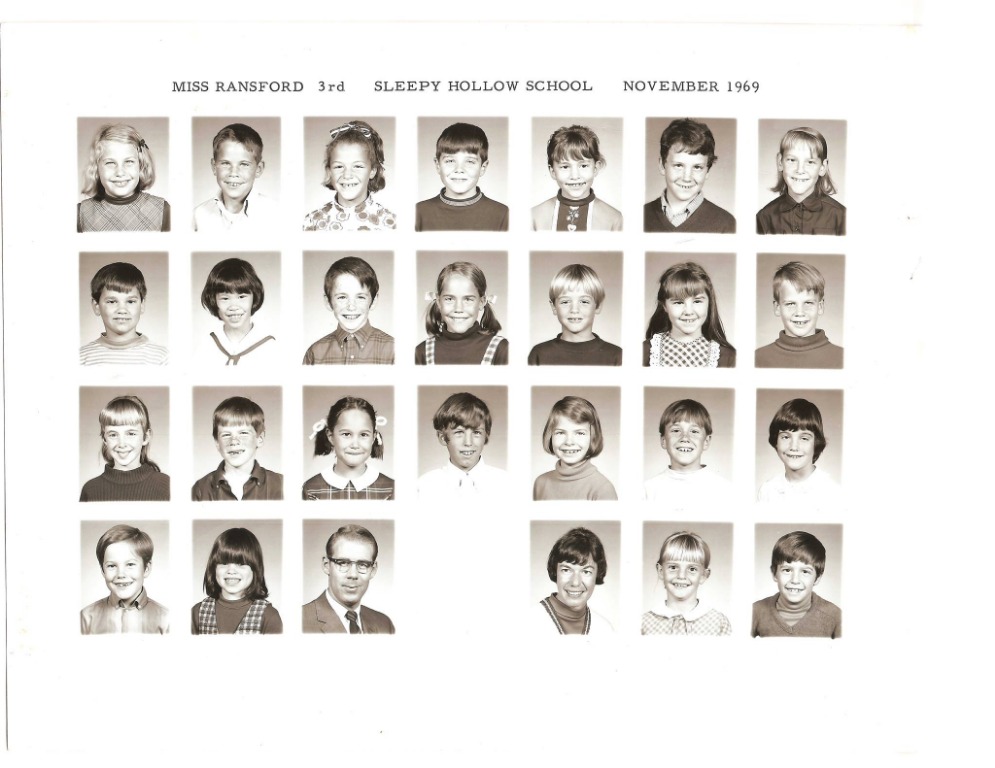 Miss Ransford 3rd Grade Nov 1969-70