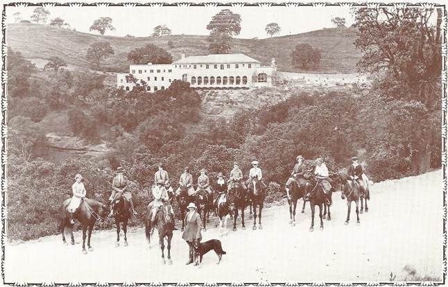 The Orinda Country Club with  Miss Graham's Riding Class in the forefront in 1925. 